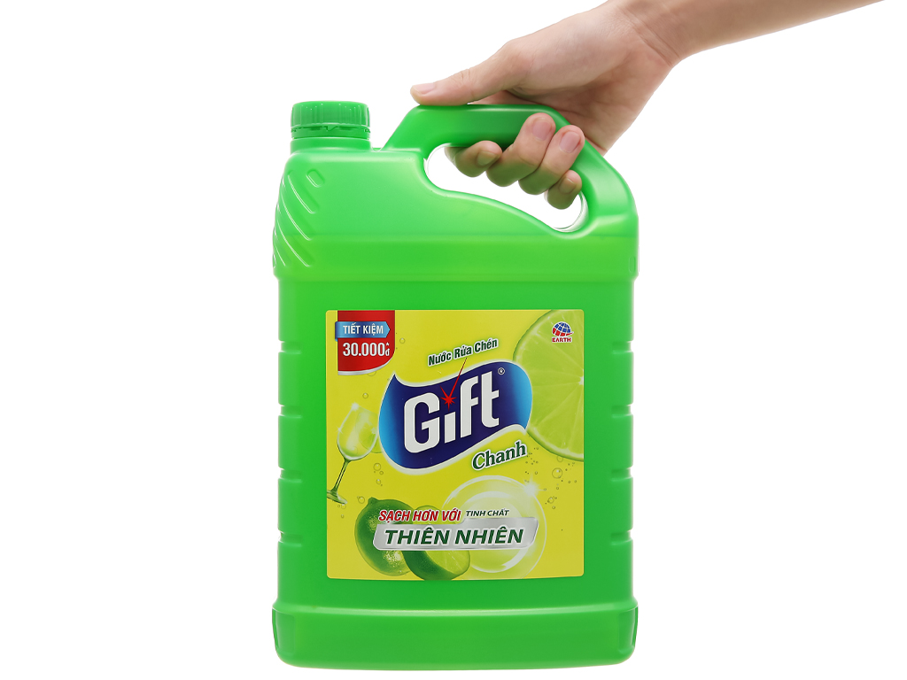 Nước rửa chén Gift hương chanh can 3.8kg