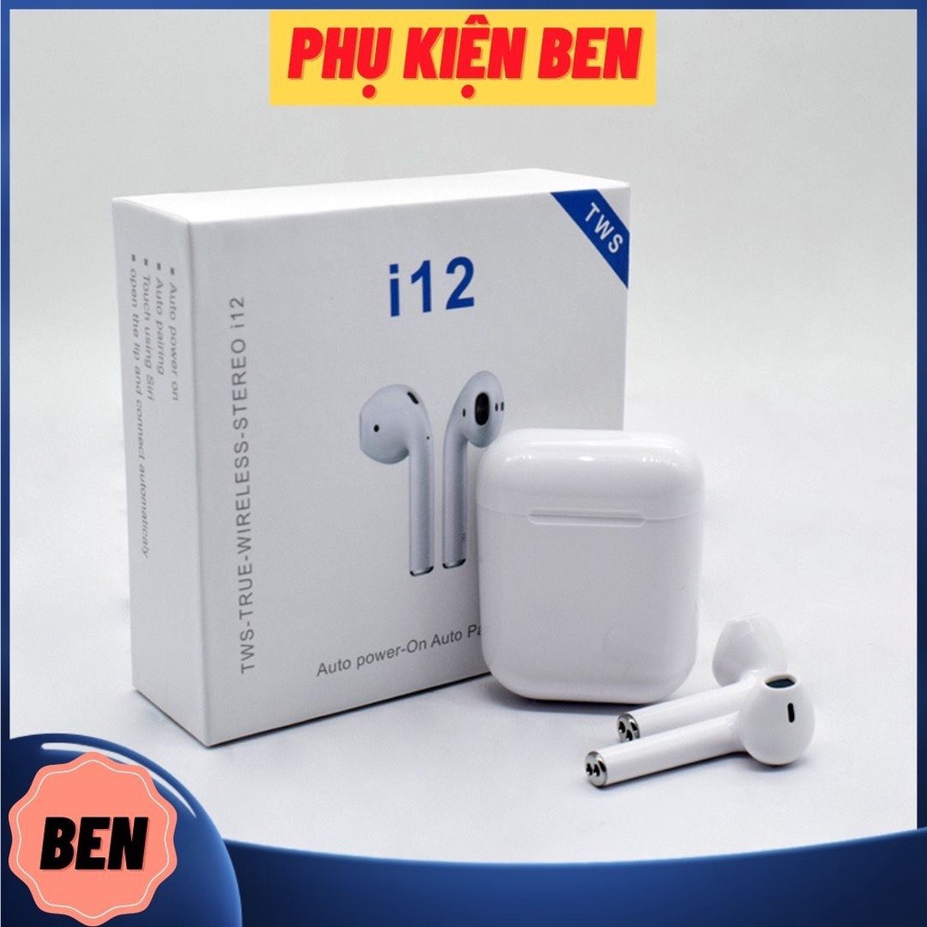 Tai nghe i12 tws bluetooth 5.0 - cảm ứng 4.7