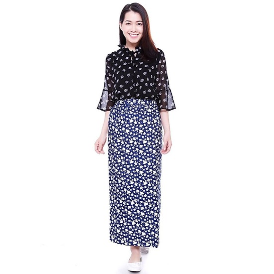 Váy chống nắng thô lụa 2 lớp