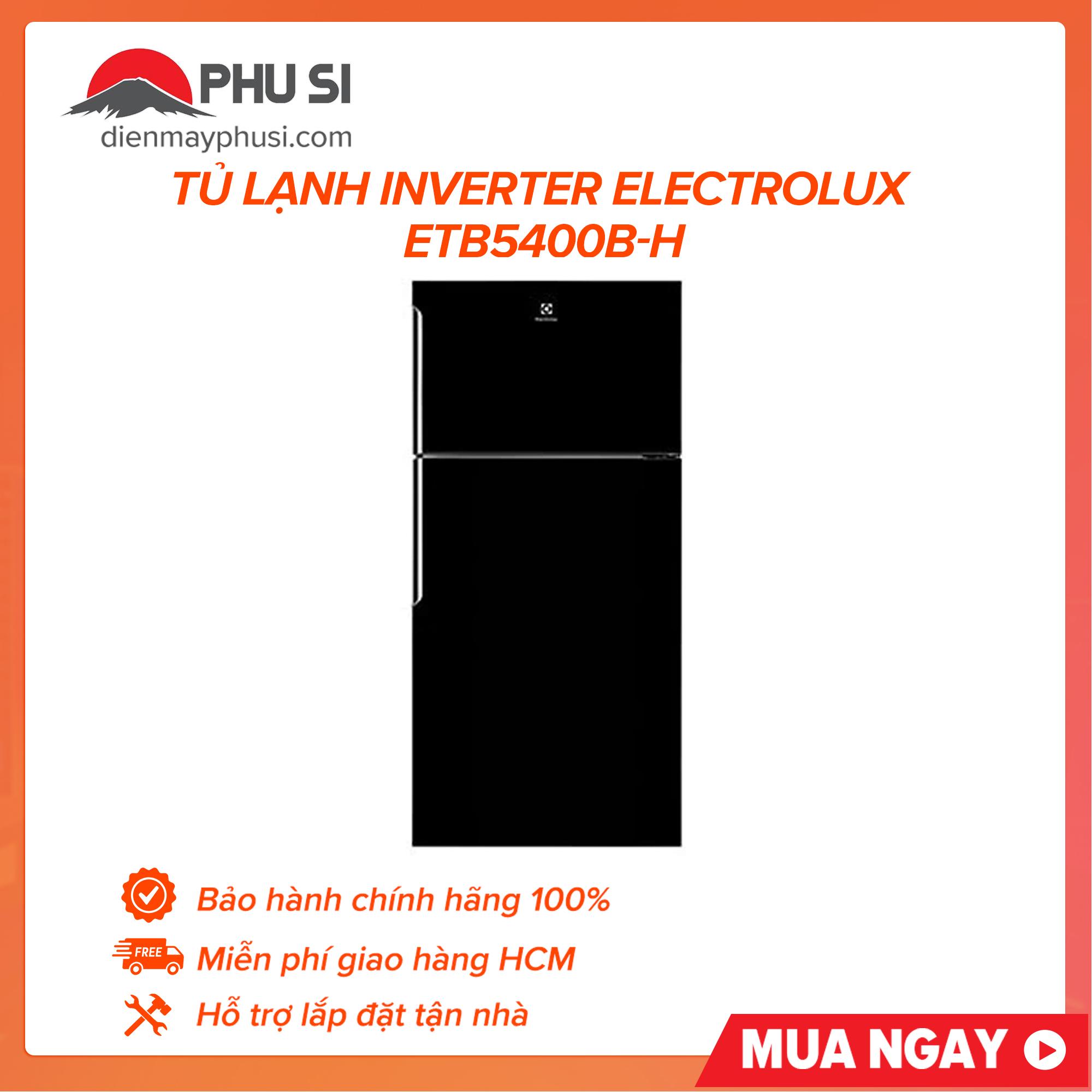 [Trả góp 0%]Tủ lạnh Electrolux Inverter 503 lít ETB5400B-H