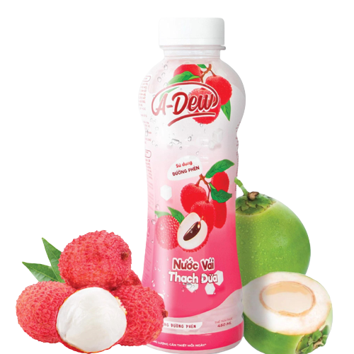 Nước Dưa Lưới Thạch Dừa A-Dew Thùng 24 Chai 450ml