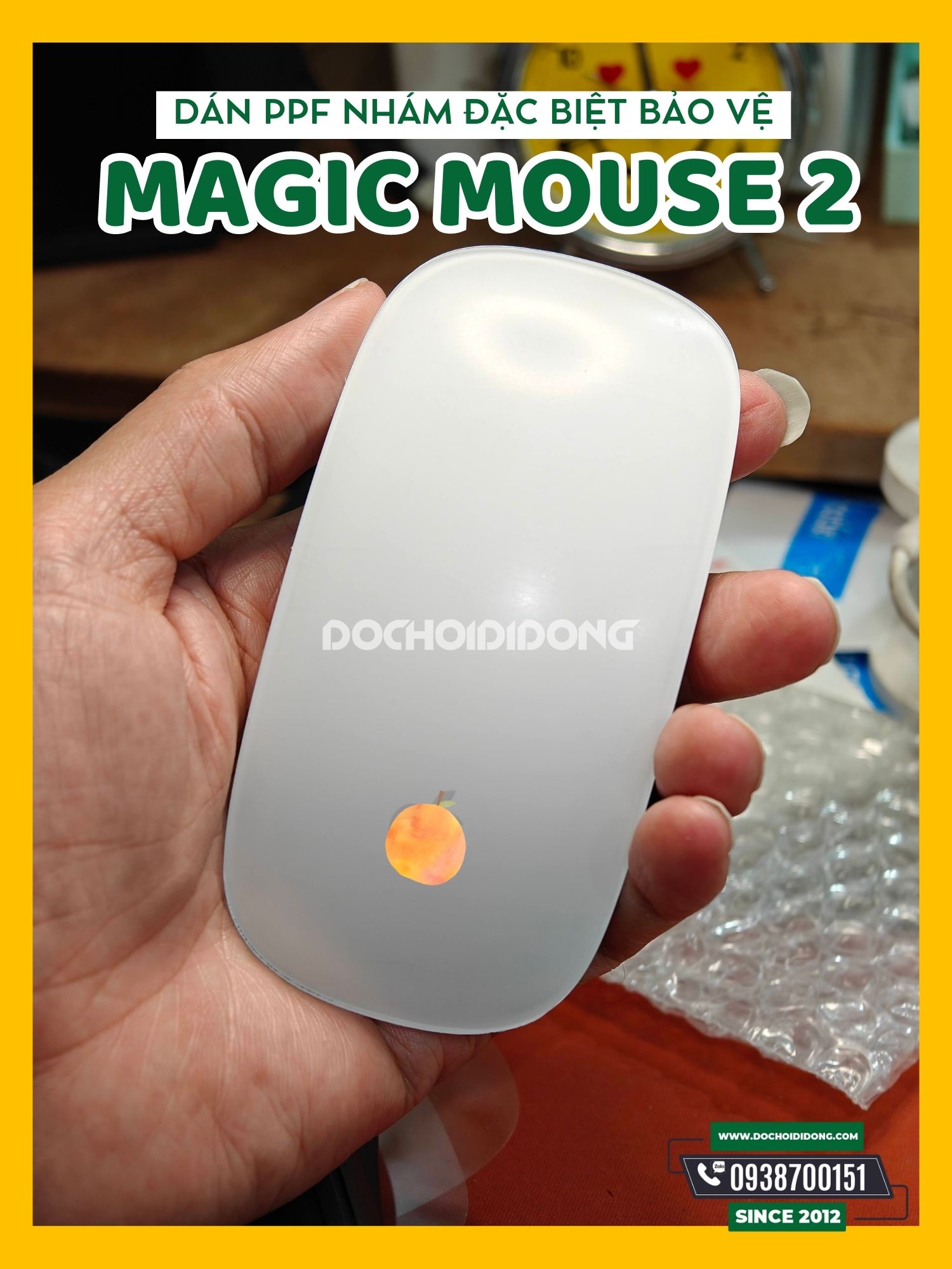 Miếng dán PPF Hydorgen Apple Magic Mouse 2 trong, nhám cao cấp