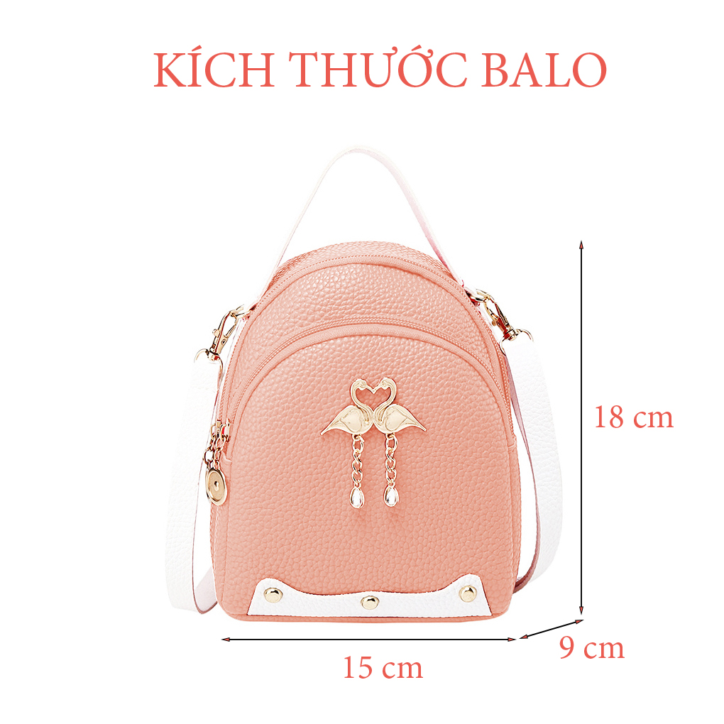 Balo Mini Giả Da 2 Con Hac B45 -