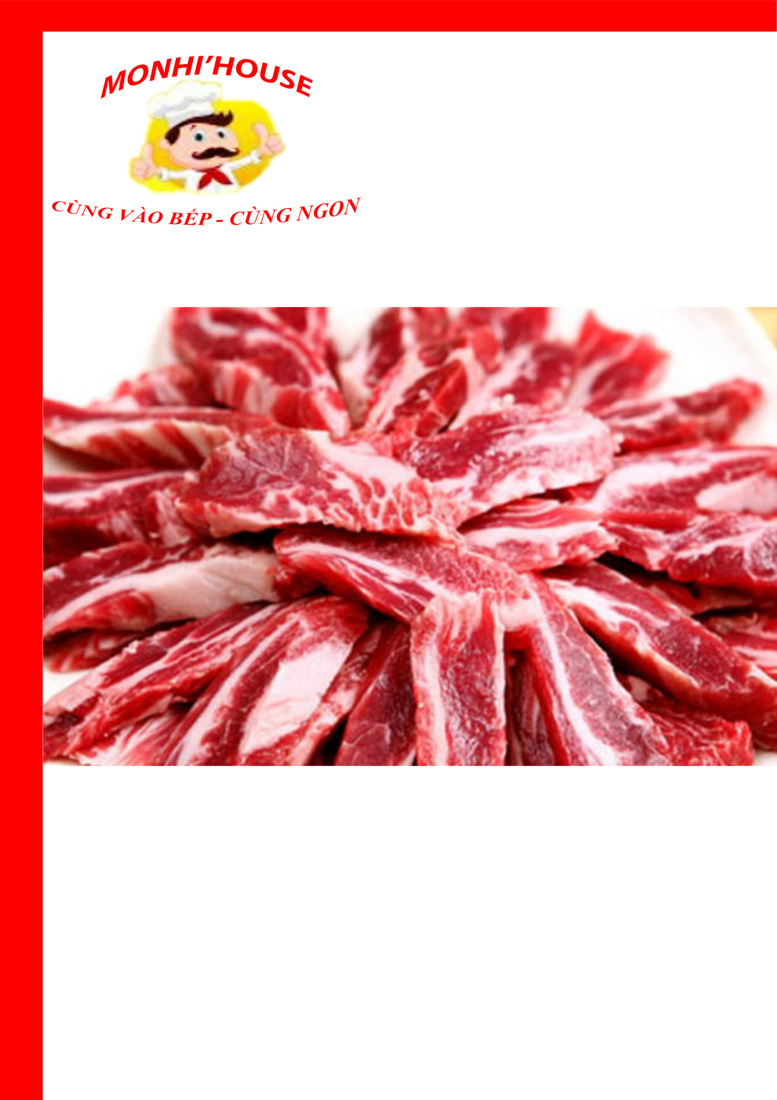 500g Dẻ Sườn Bò mềm, hàng mới
