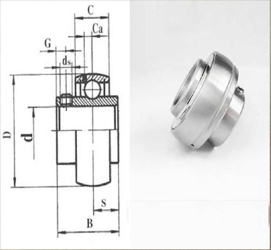 Vòng bi INOX 304 SUC205