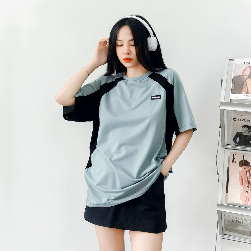 [lazsohot1 -20% đơn 99K] Áo thun Vergency nam nữ 010 BlokeCore/ Gray, white