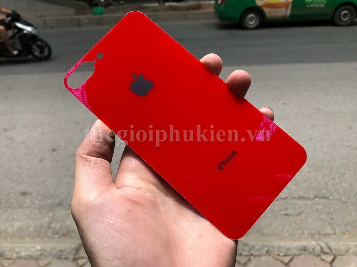 Tấm dán kính cường lực mặt lưng iPhone 7 Plus mô phỏng iPhone 8 Plus