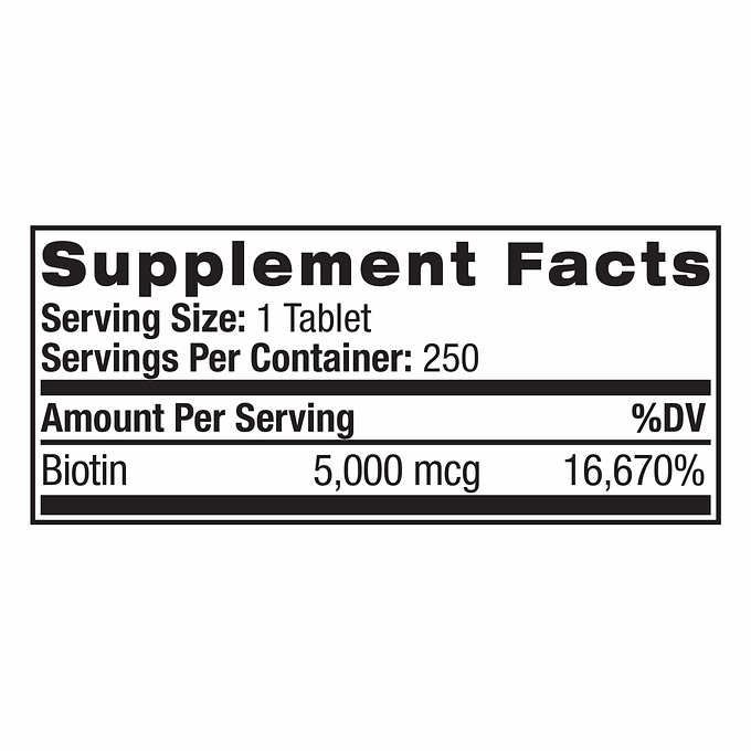[HCM]Viên ngậm hỗ trợ mọc tóc Natrol Biotin 5000 mcg. 250 Fast Dissolve Tablets
