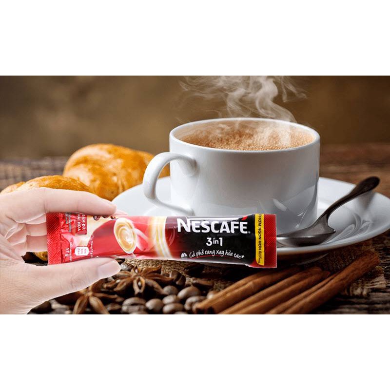 Cà Phê Rang Xay Hòa Tan NesCafé 3 in 1 Bịch 46 gói (782g)