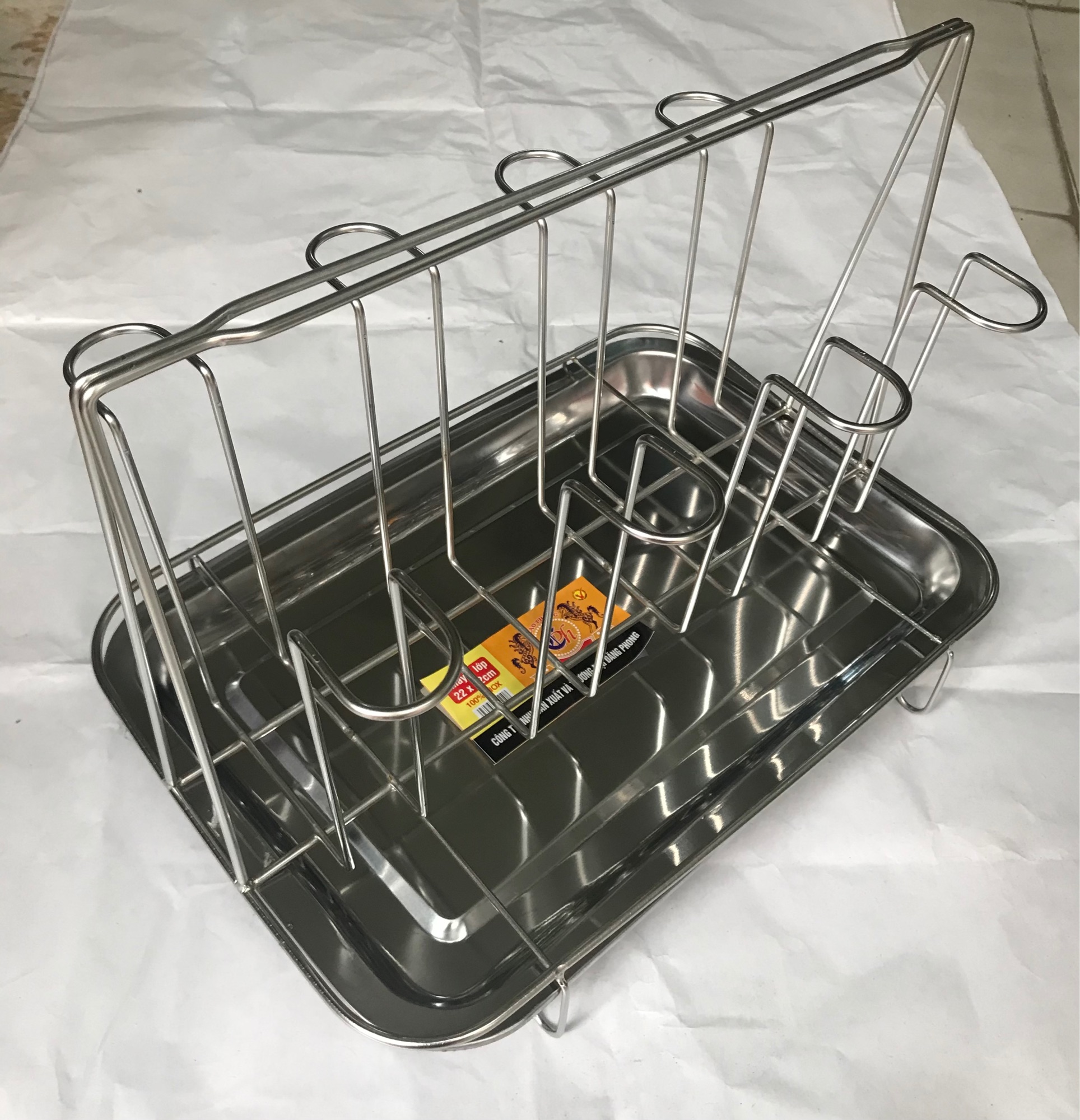 Giá úp cốc inox 8 cốc