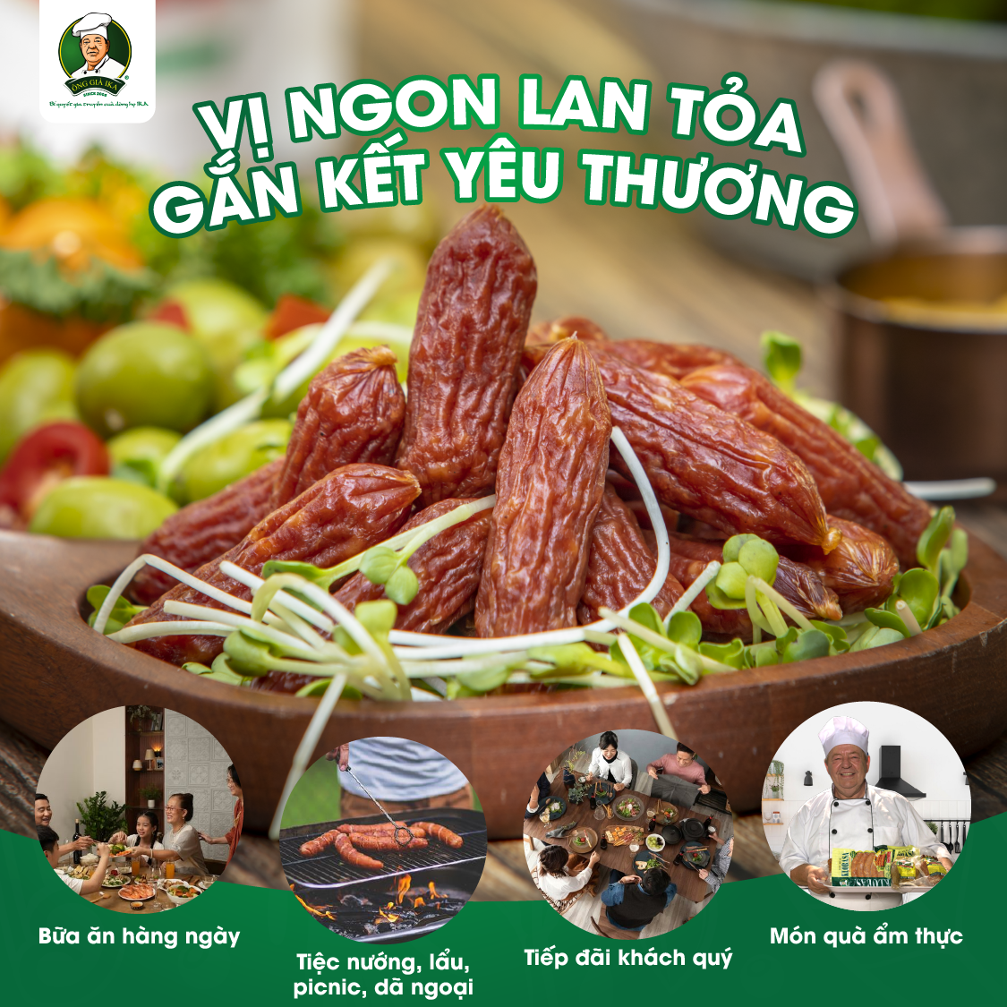 [  Chỉ giao Hà Nội ] Salami cocktail 80g Ông già Ika
