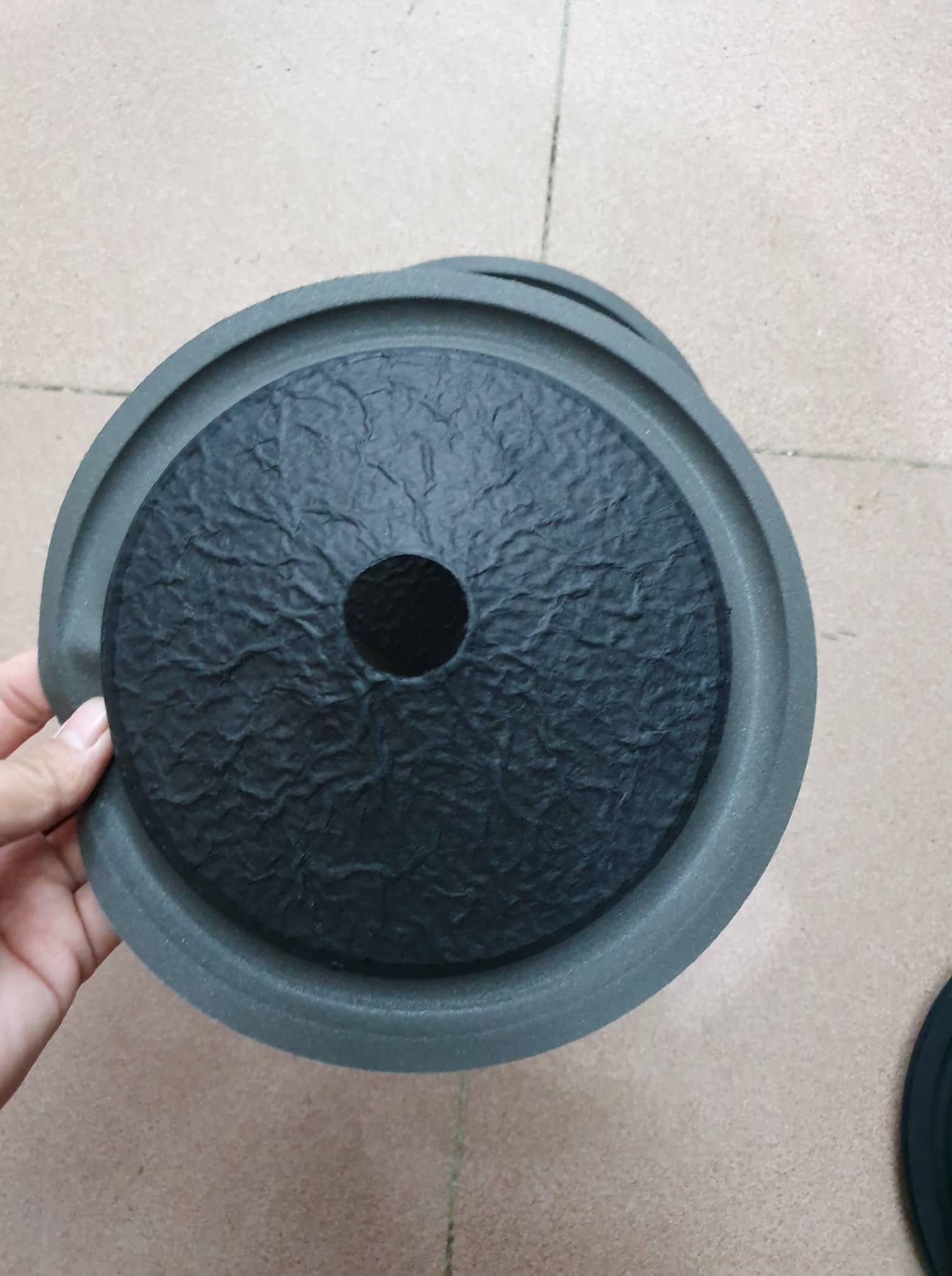 màng loa bass 20 bô sần đen