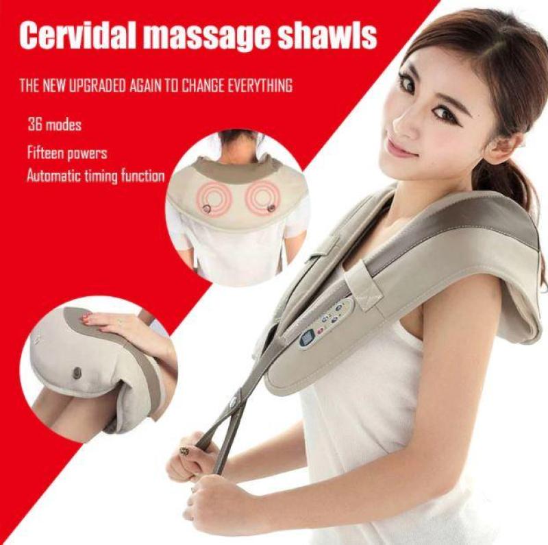 Máy đấm lưng massage toàn thân Cervical Massage Shawls nhiều chế độ đấm bóp giảm nhanh các cơn đau mỏi