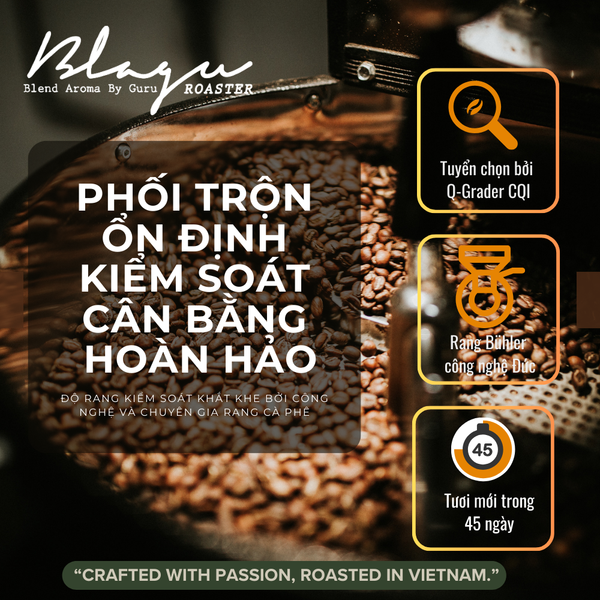 [Buy More, Save More] Blagu Coffee Beans, Roasted and Filtered in Vietnam - Medium Dark - 500g, 1kg