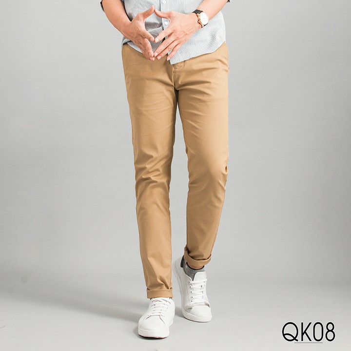 SALE - Q24 - Quần Kaki Nam Dáng Âu Slimfit [ VÀNG BÒ ] Thời Trang Cao Cấp Trẻ Trung Năng Động