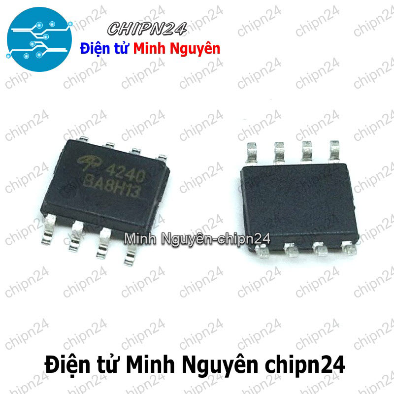 [2 con] (ST) Mosfet Dán AO4240 SOP-8 Hàng Tốt 24A 40V Kênh N (SMD) (4240) - HH004679