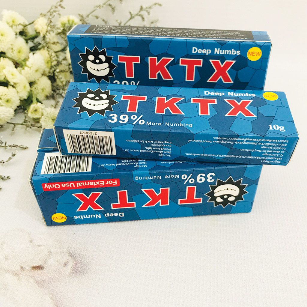 [Set 2 tip] Kem tê TKTX phun xăm Môi mày mí mắt 10g