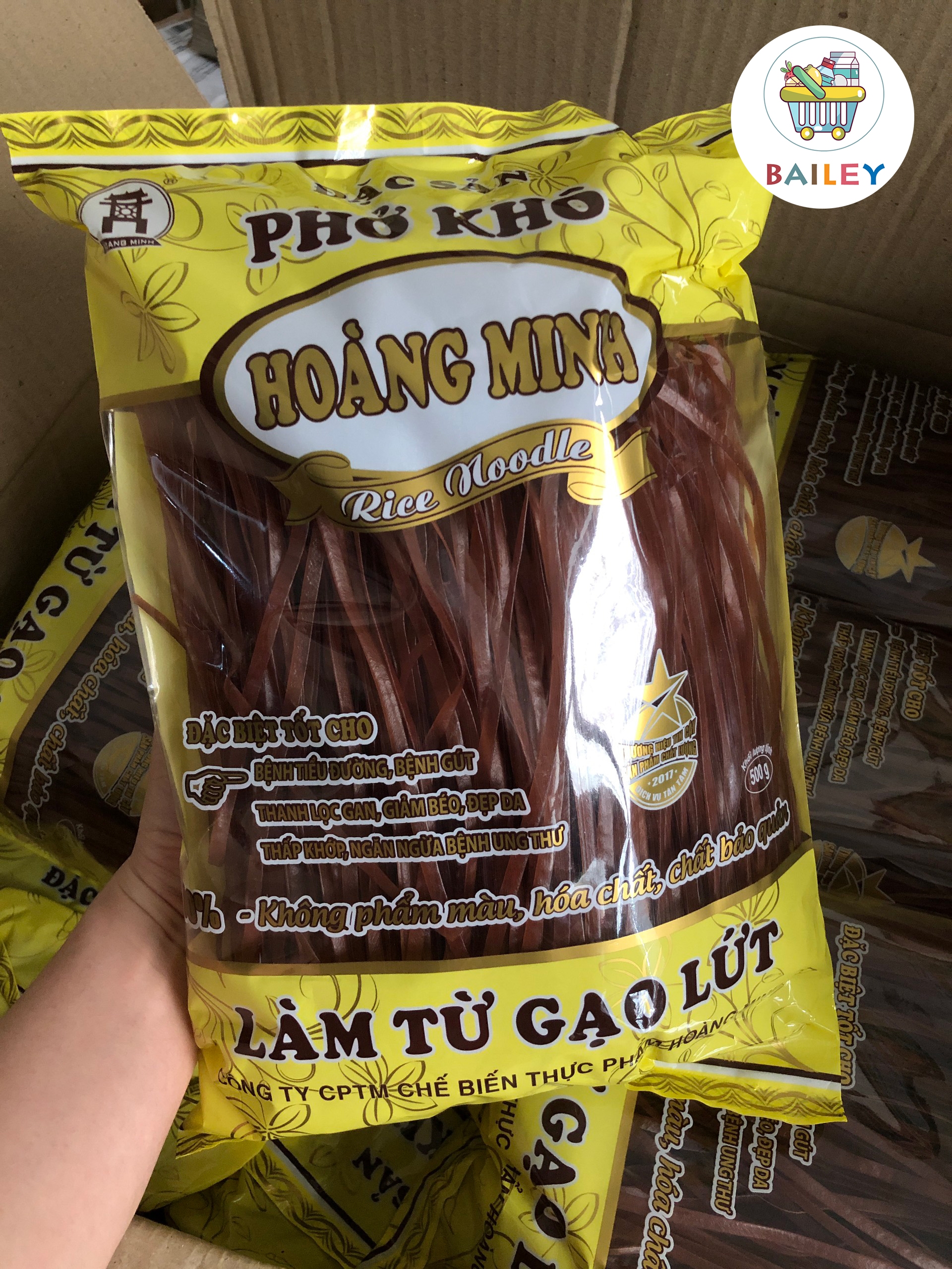[TP HCM] Phở gạo lứt đỏ Hoàng Minh 500gram