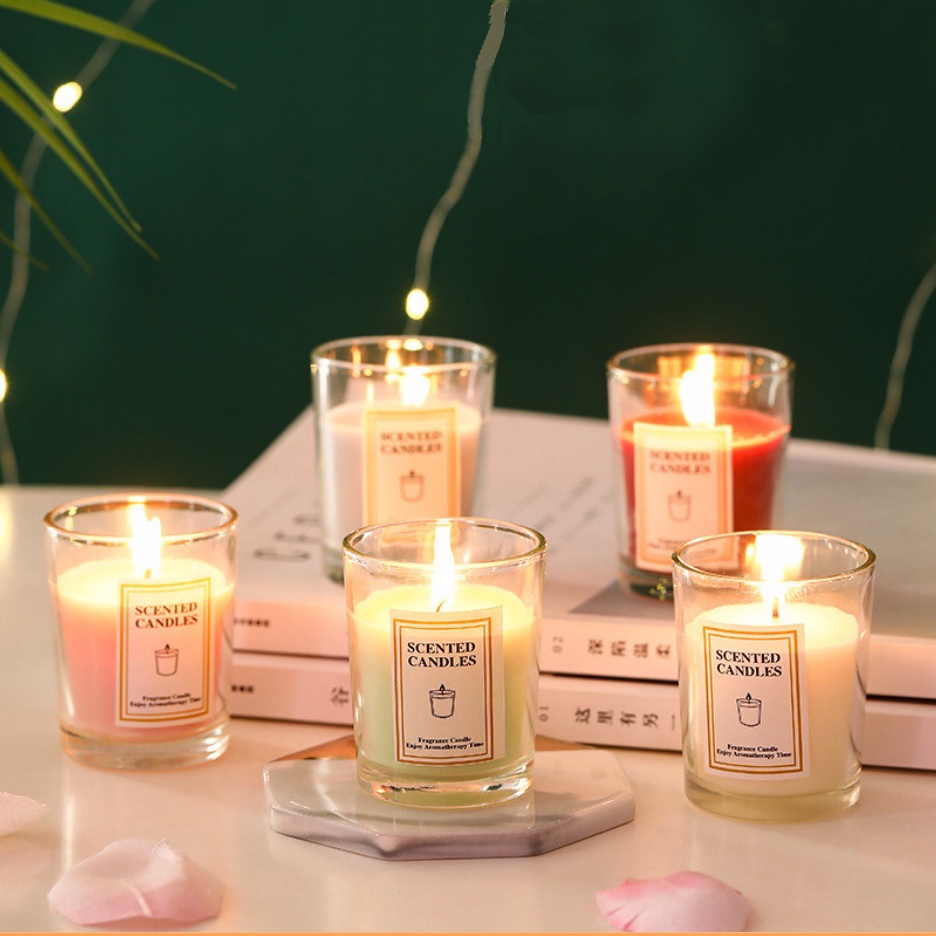 Cốc Nến Thơm Ly Thủy Tinh Scented Candles - Nến Thơm Handmade