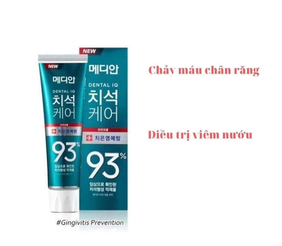 (CHÍNH HÃNG) KEM ĐÁNH RĂNG, TRẮNG RĂNG MEDIAN 93% HÀN QUỐC 120g