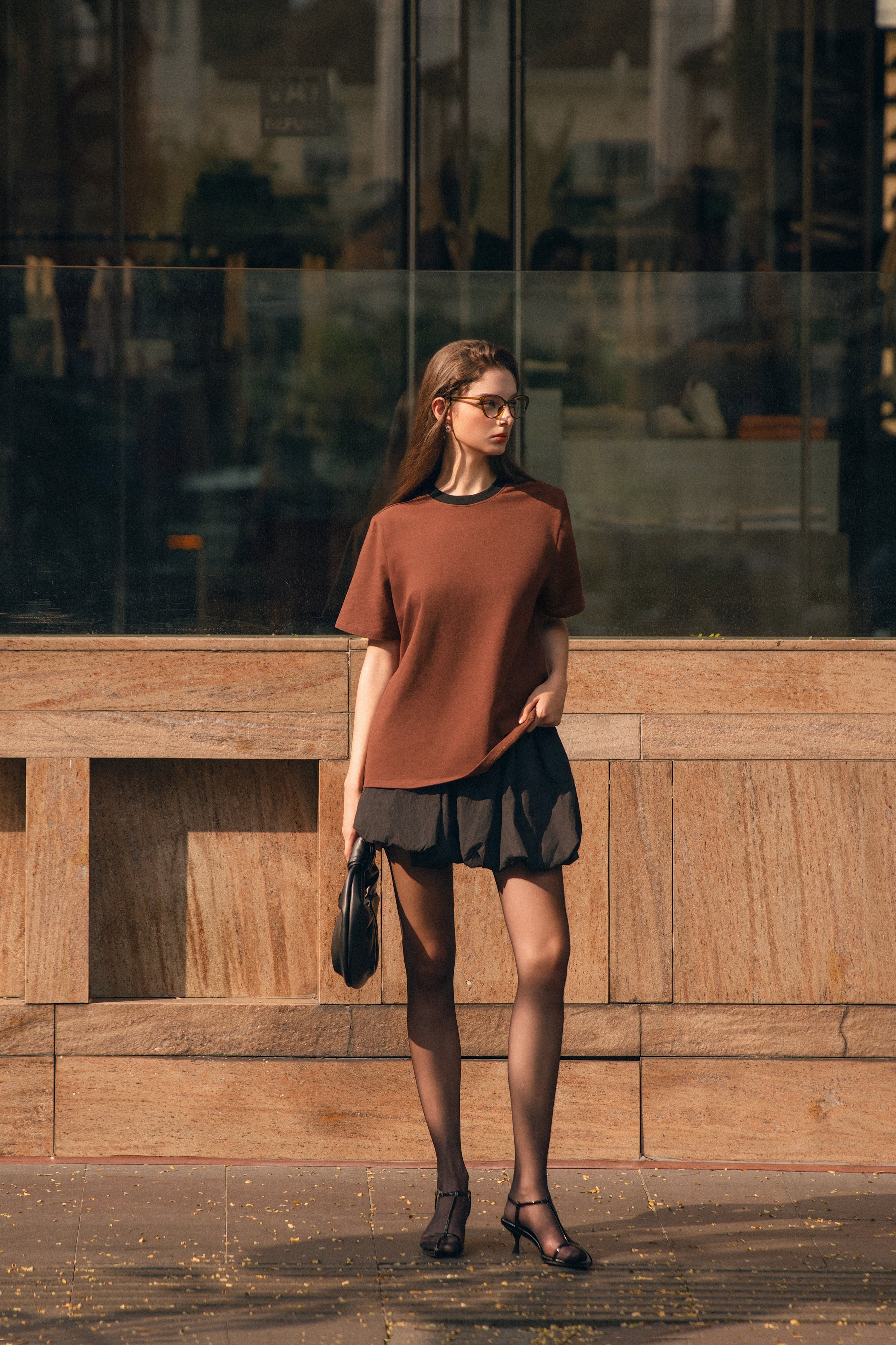 Voucher siêu sale 15% OLV - Áo thun đi chơi Jesse Basic T Shirt