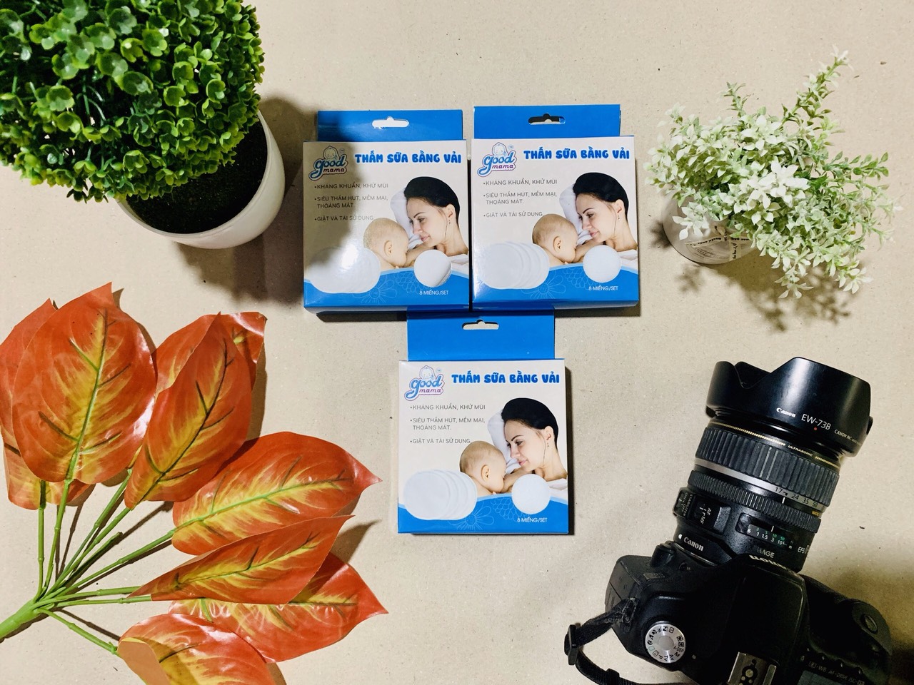 Thấm sữa giặt được Goodmama( Hộp 8 miếng)