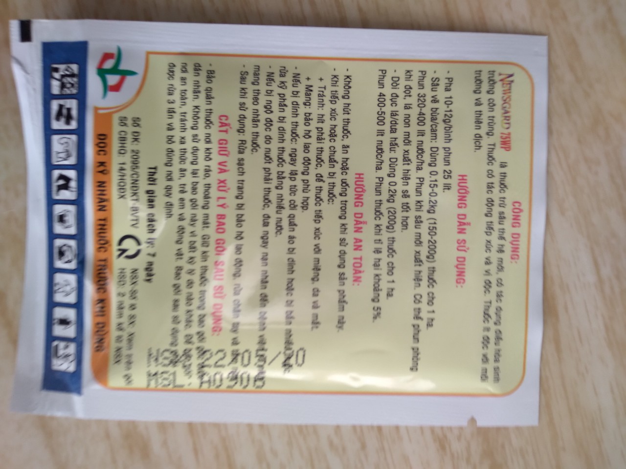 Thuốc trừ sâu newgard 75WP