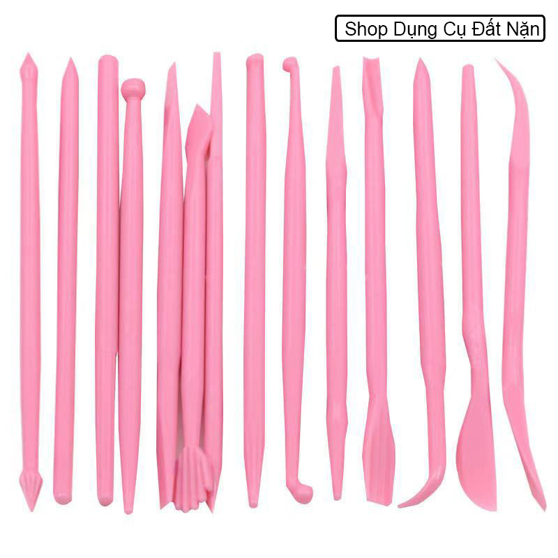 Bộ 14 dụng cụ tạo hình đất sét cơ bản