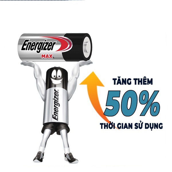 [NHẬP KHẨU CHÍNH HÃNG] Pin 2A 1.5V Siêu bền bỉ Energizer Max AA E91 BP4+2 (Mua 4 tặng 2)