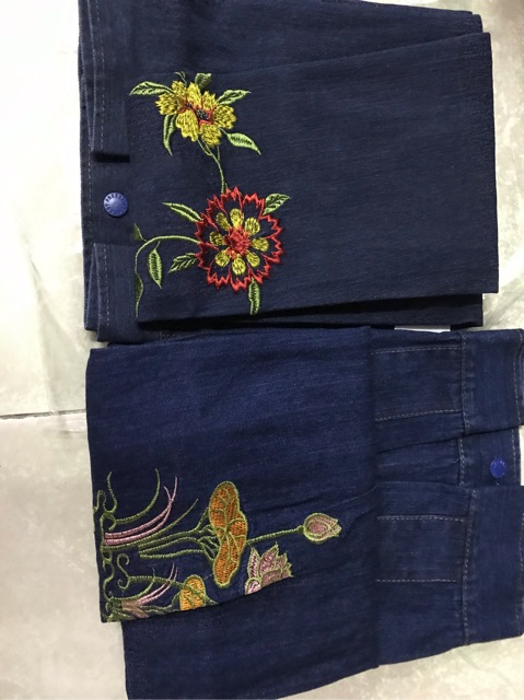 [HCM]Váy Chống Nắng Jean Thêu