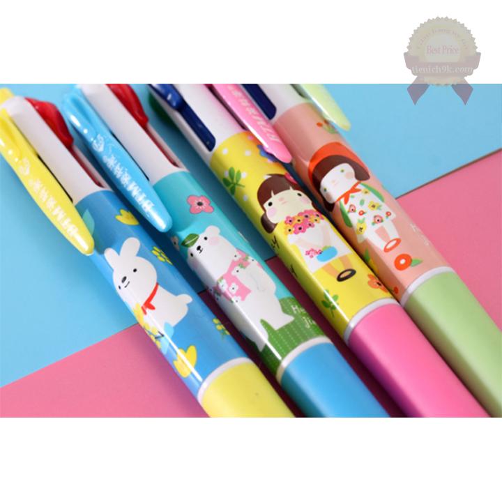 Combo 3 Bút bi 4 màu hình BTM dễ thương