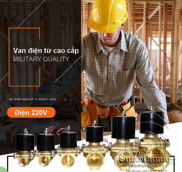 Van điện từ phi 21 220V thường đóng - VAN PHI21