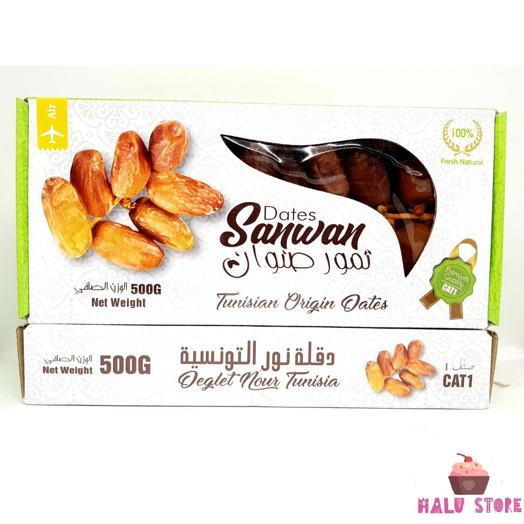 [SIÊU NGON] Chà Là Nguyên Cành Deglet Nour hộp 500 gram - Israel