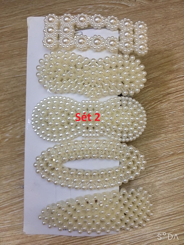 Sét 5 Kẹp Tóc Đính Đá Xinh Xắn