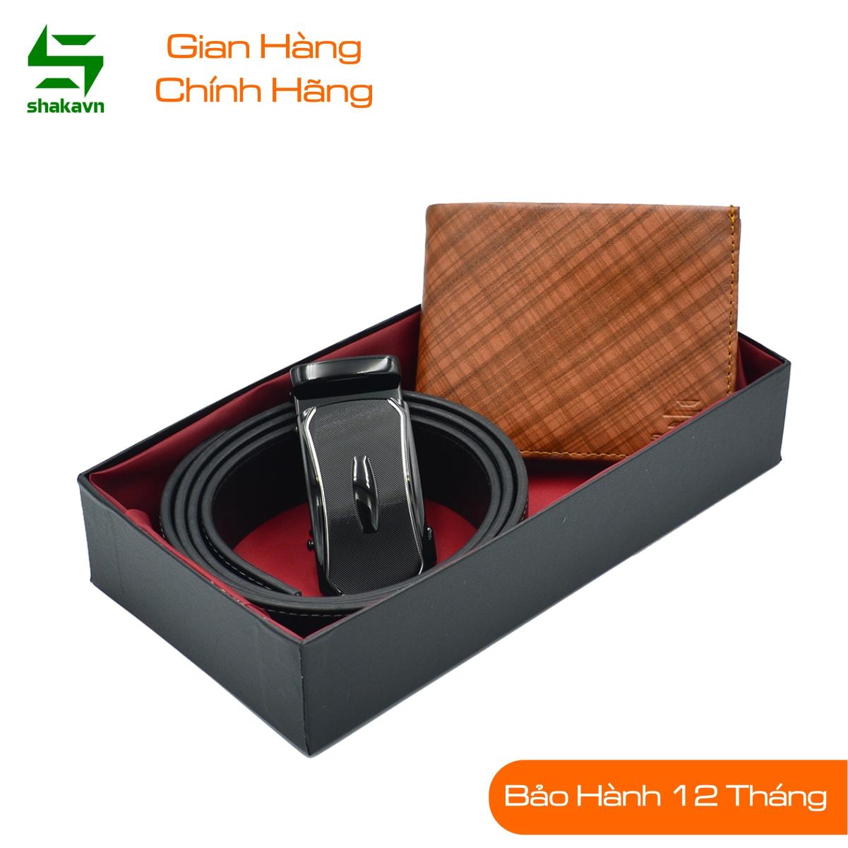 [COMBO SKN4] Ví Da Bò + Thắt Lưng Da Bò Shakavn