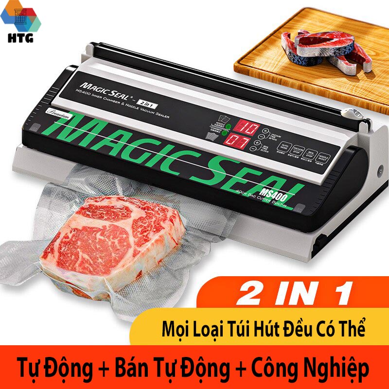 MAGIC SEAL MS400 Food Vacuum Sealing Machine Best Vacuum Sealing Machine Mouth Sealing Machine Plastic Packing Machine Mouth Sealing Machine Universal For All Bags