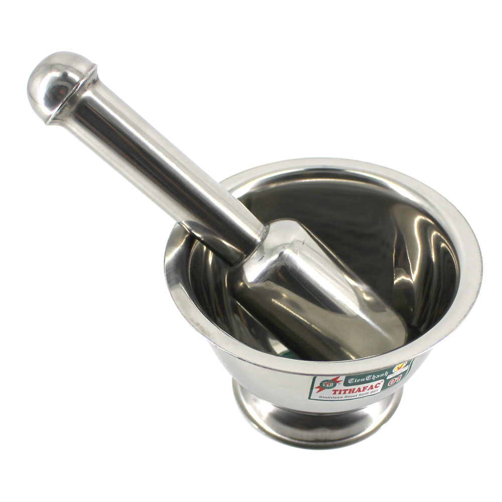 Cối chày inox 430 Số 1, số 2, Số 3, Tithafac