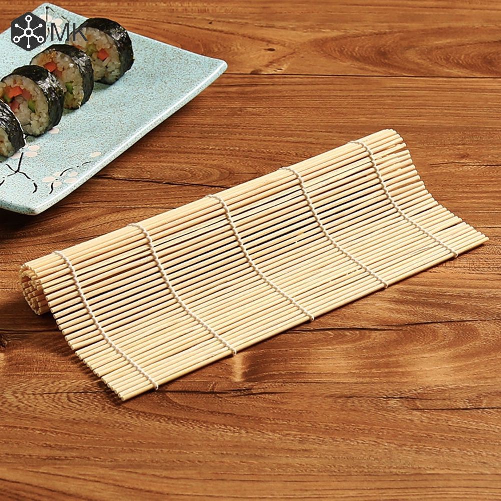 Mành cuốn SUSHI bằng tre tự nhiên 23x24cm 2 chiếc /1 gói Dùng để quấn cơm cuộn