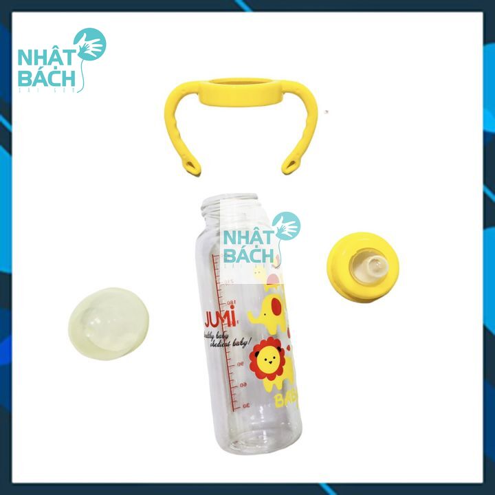 Bình sữa cổ hẹp YuMi 120ml - 240ml (có tay cầm)