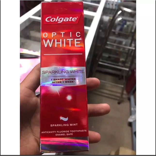 Toothpaste Colgate Optic White plus shine/sparkling white 100g cream Colgate