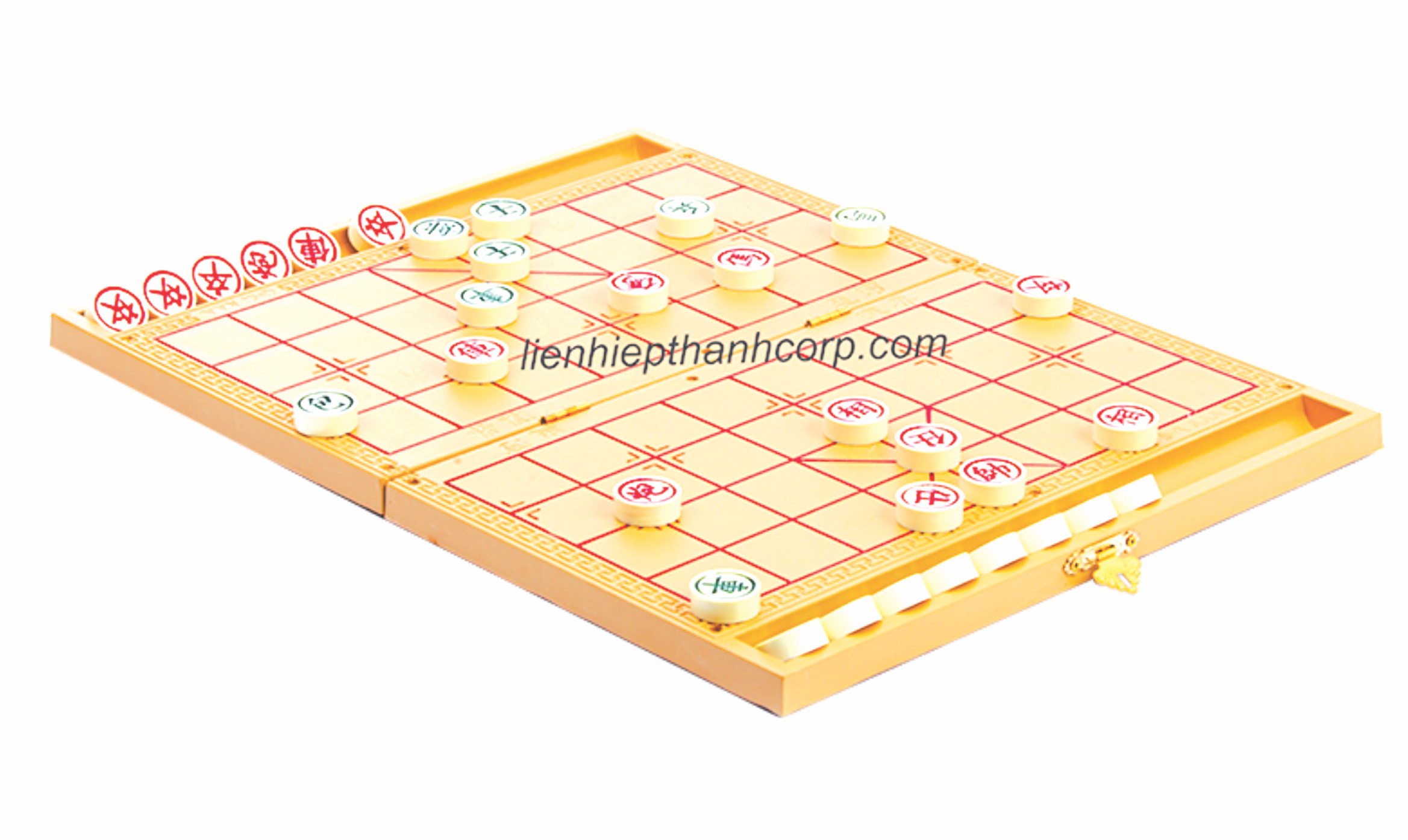 Bàn Cờ Tướng 2 Ngăn Nhỏ Có Cờ