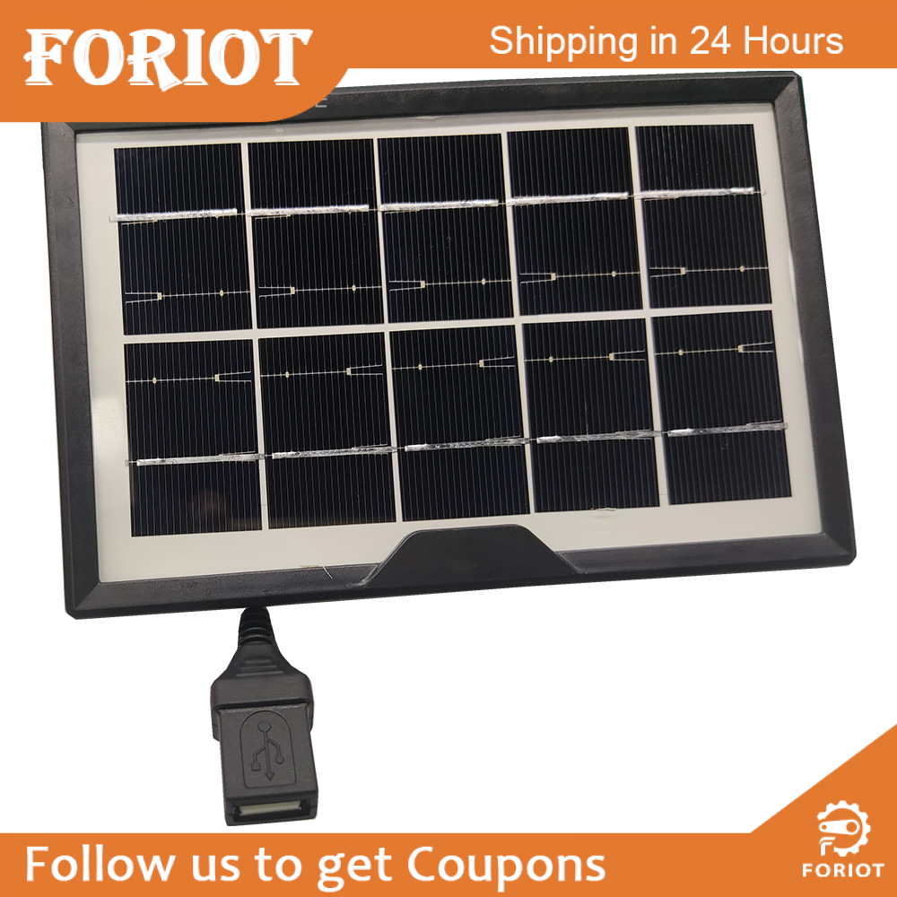 SHXZ diymore Solar Panel Continuously Power for Rechargeable Battery Camera 5V USB Solar Panel with Micro USB Port