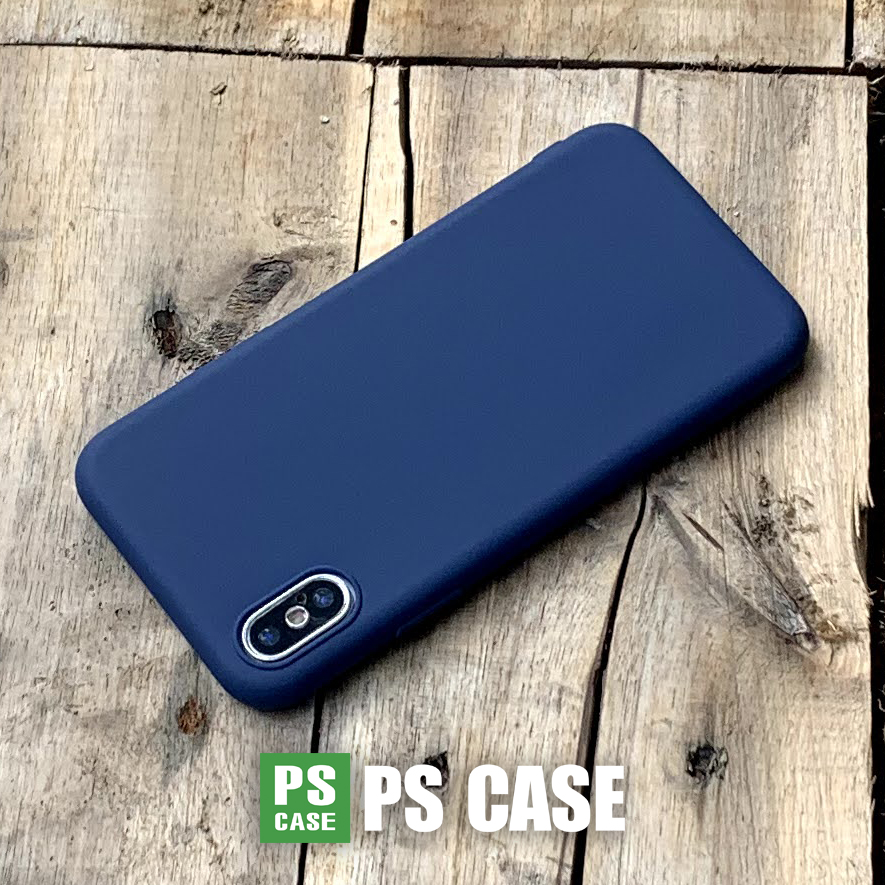 Ốp lưng dẻo mỏng màu xanh dương dành cho iPhone XS Max