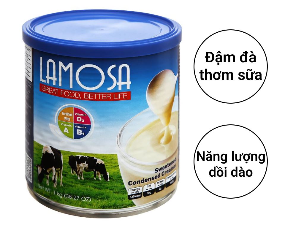 Sữa đặc có đường Lamosa 1000gr