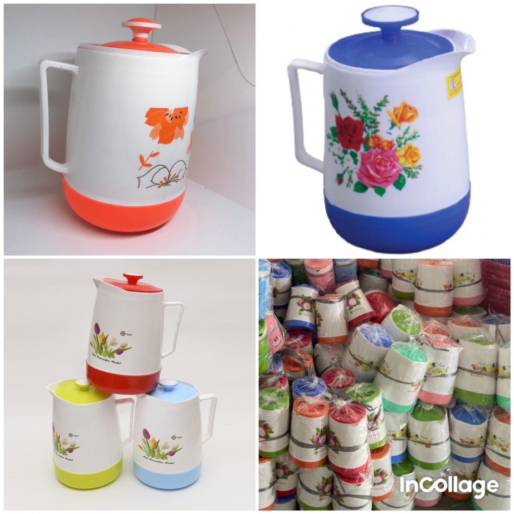 🤞 Ca ( Bình ) đựng nước , đá , trà , giữ nhiệt 2L ( shop giao màu ngẫu nhiên )