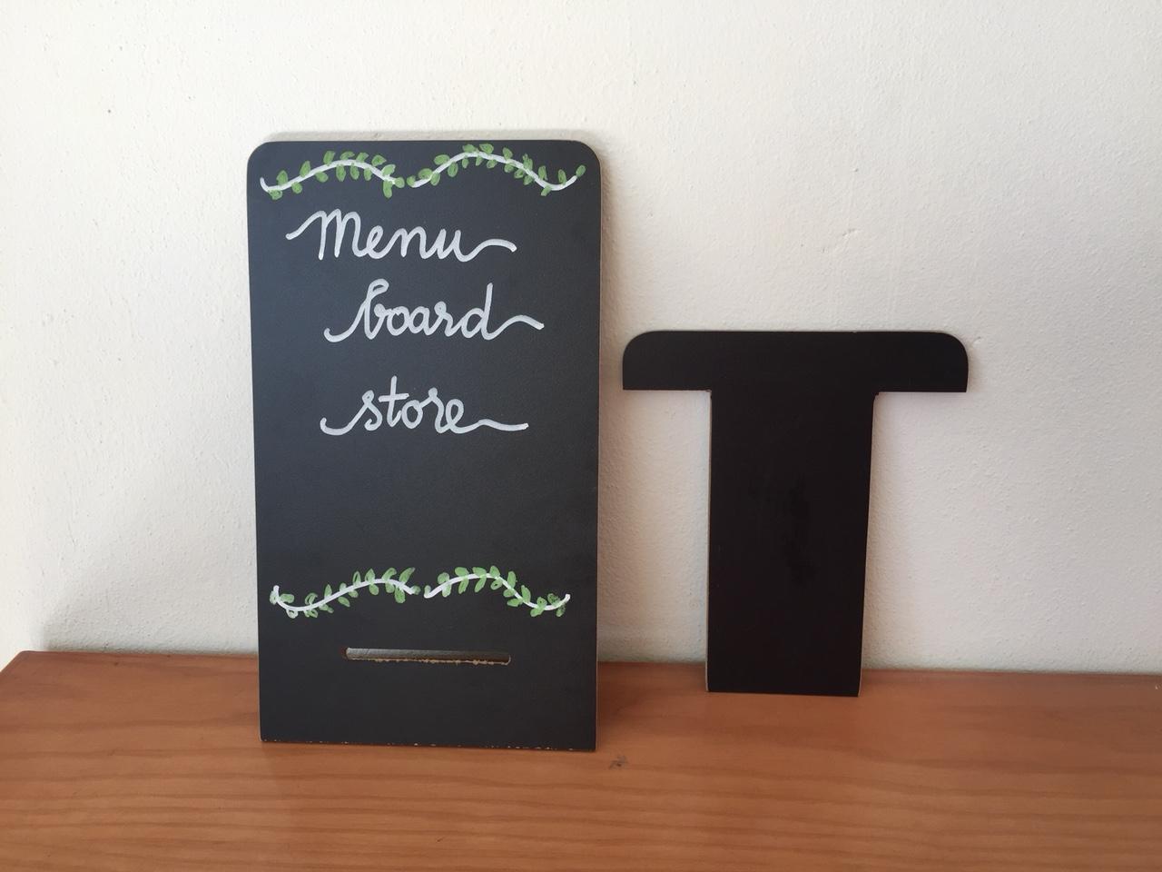 Menu để bàn 17*30 cm + Bút dạ quang