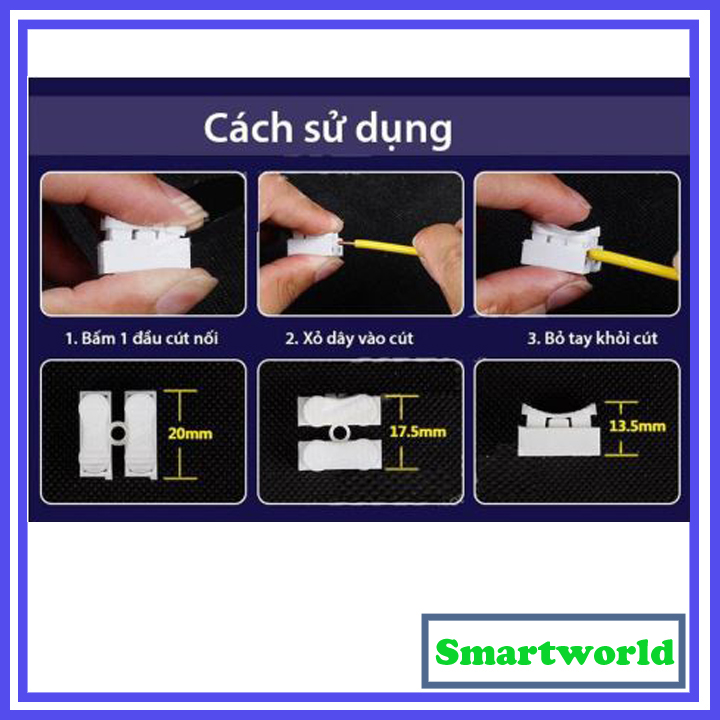 100 Cút Nối Dây Điện CH2 nối dây 2 vào 2 ra