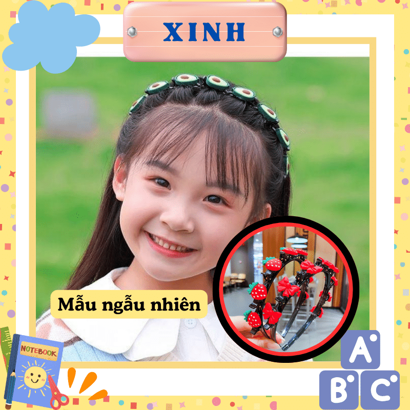 Cài tóc cho bé gái, bờm hottrend tiktok