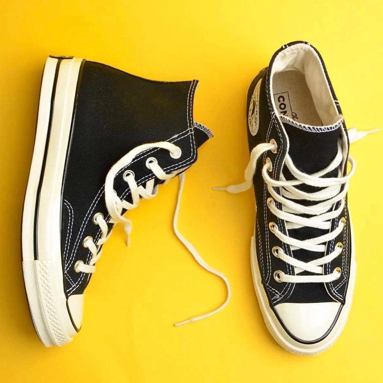 Giày Converse Chuck 1970s cao cổ màu đen ( Tặng túi cv + bill + tất)