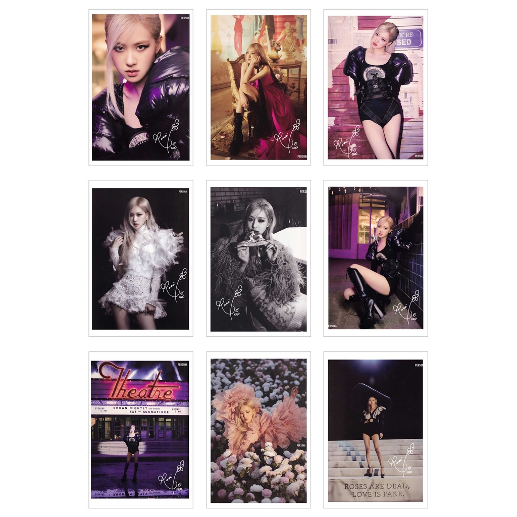 [Ép Lụa] Lomo Card 36 Ảnh BLACKPINK ROSÉ -R- SPECIAL (có chữ ký )